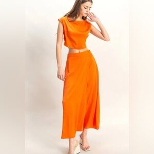 HYFVE Sleeveless Top and Maxi Skirt Set